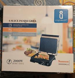 Griglia Panini Aigostar Samson 2000W – NUOVA, mai 