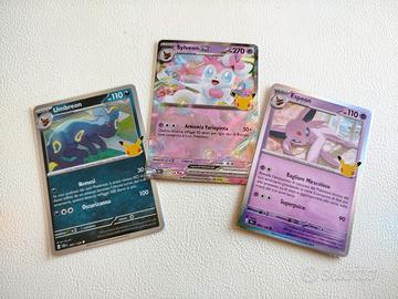 lotto carte Pokemon umbreon sylveon espeon 30