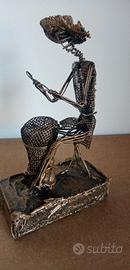 Scultura di Barbados in metallo, Arte del filo.