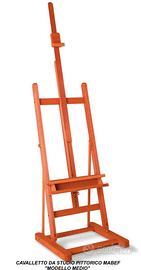 CAVALLETTO DA STUDIO PITTORiCO,  modello medio
