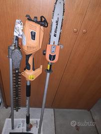 Potatore elettrico Riwall Pro con tagliasiepi