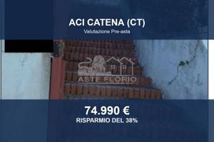 Immobile in asta di 98 m² con box auto a Aci Caten