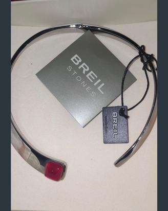 Collana Girocollo Rigido Breil Stones in Acciaio c