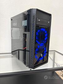 COMPUTER  PC ASSEMBLATO RGB BLU HD SSD 256GB