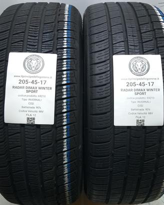 2 GOMME 205 45 17 RADAR A69210
