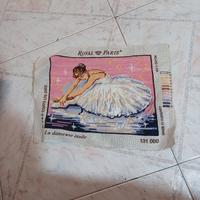 quadro a mezzo punto con cotone ritorto