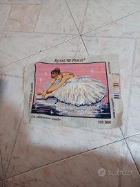 quadro a mezzo punto con cotone ritorto