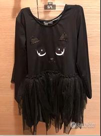 Costume carnevale halloween gatto nero bimba