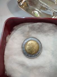 monetr bimetallicheda 500 lire centenario B.d'Ital