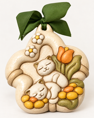 THUN – Formella Gattini con Fiori