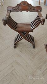 Sedie savonarola in legno