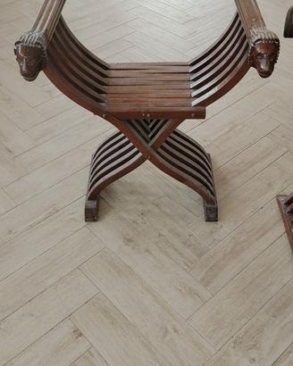 Sedie savonarola in legno