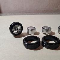 1/18 ruote ritmo abarth per laudoracing verniciate