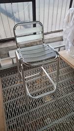 sgabello alto alluminio