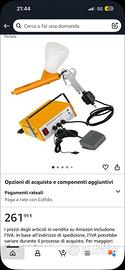Pistola verniciatura a polvere