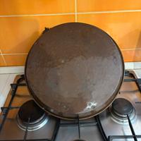 Padella in rame 34 cm con manico ad anello