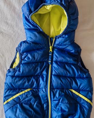 Smanicato piumino 6-9mesi 68cm primaverile blu