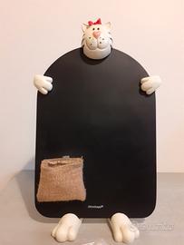 Brandani Lavagna Lavagnetta gatto in poliresina