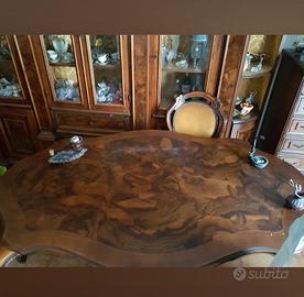 TAVOLO LEGNO LAVORATO 