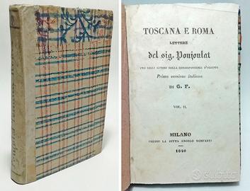 TOSCANA E ROMA. POUJOULAT 1840