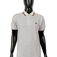 Fred Perry Polo Righe Cotone Uomo Taglia XL