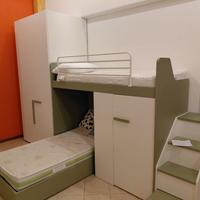 cameretta a soppalco due letti