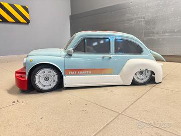 Bergonzoni 600 Abarth 1:5 Hachette - NUOVO + radio