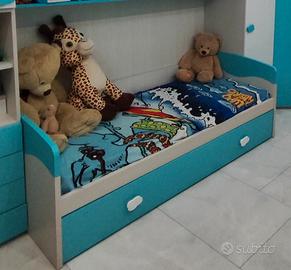 Letto cameretta Giessegi 2 letto estraibile 