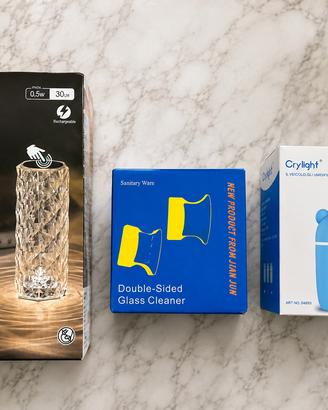 Lampada Cristallo LED+ Umidificatore + Pulisci Vet