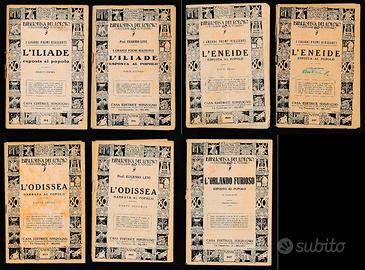 Biblioteca del Popolo - 7 volumetti vintage
