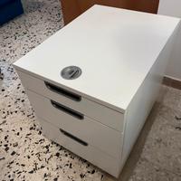 lotto di 4 mobili bassi da ufficio L45/50xP50x55h