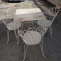 Set giardino ferro battuto  vintage 