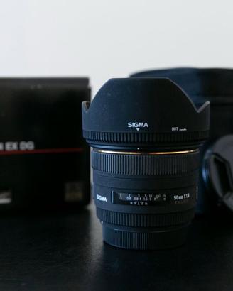 Obiettivo Sigma 50 mm F1.4 EX DG HSM attacco Canon
