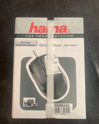 Mouse PC Hama mai aperto con sensore ottico