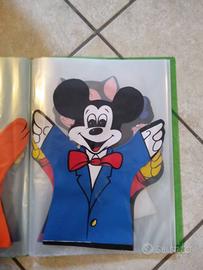 Marionette da mano Disney in vinile anni 70(10 pz)