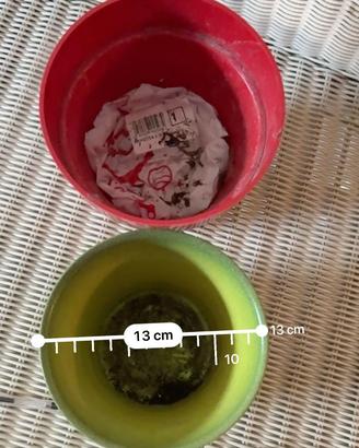 Coppia vasi piante coprivaso portapiante