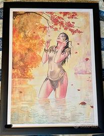 serigrafia di Milo Manara
