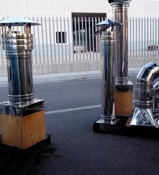 Canna fumaria tubi acciaio inox