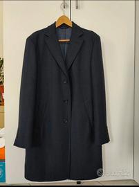 Cappotto Lubiam Studio Blu Scuro Taglia L