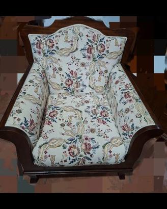 Poltrona in legno stile inglese
