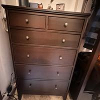 IDANÄS Cassettiera con 6 cassetti marrone