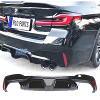DIFFUSORE BMW G30 LOOK M5 NERO LUCIDO