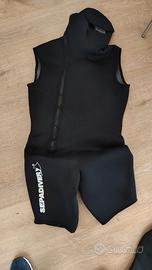 Sottomuta / Shorty Sepadiver 5 mm con Cappuccio