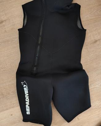 Sottomuta / Shorty Sepadiver 5 mm con Cappuccio