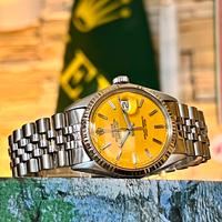 Rolex Datejust Custum Watch Dial Yellow