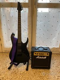 Ibanez GIO GRGR131EX-BKF + Amp Marshall MG10