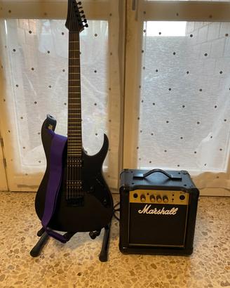 Ibanez GIO GRGR131EX-BKF + Amp Marshall MG10