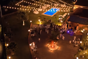 Villa con piscina per eventi e bagni
