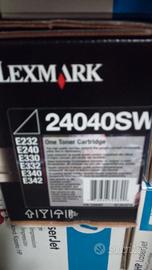 TONER NERO - BLACK  LEXMARK 24040SW