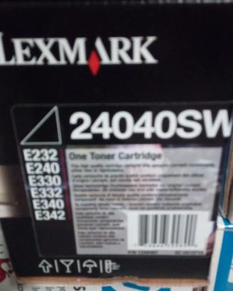 TONER NERO - BLACK  LEXMARK 24040SW
